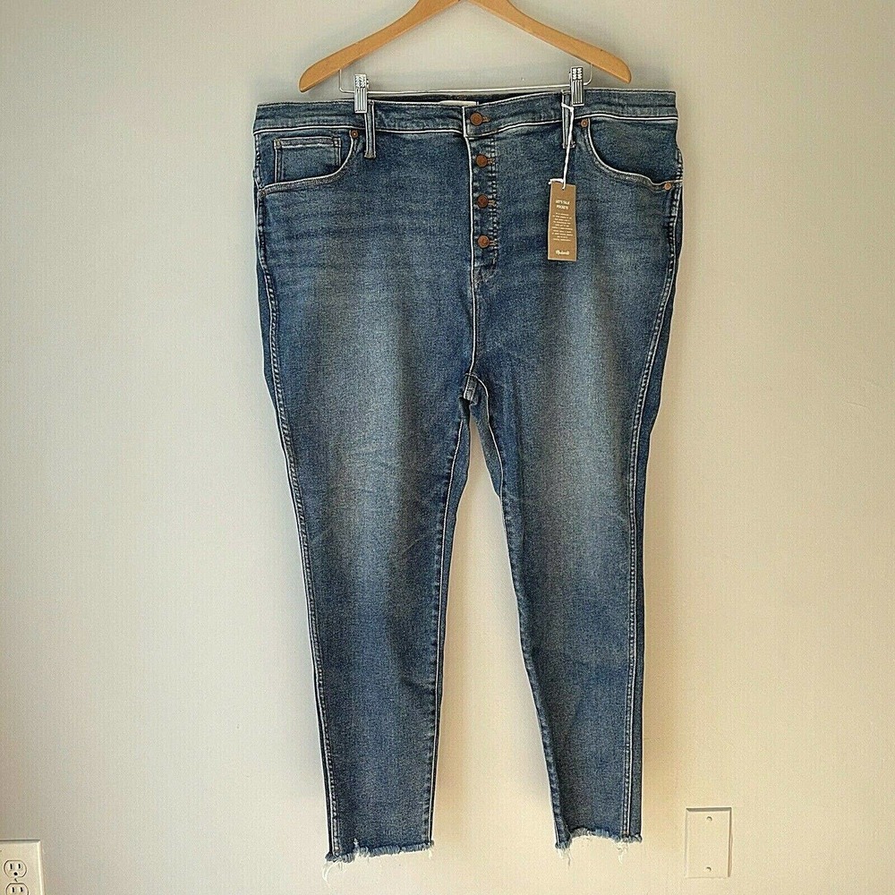Madewell 37 10" High Rise Skinny Jeans Button Fly